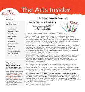 March 2014 Arts Insider 1