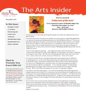 November 2013 Arts Insider 1